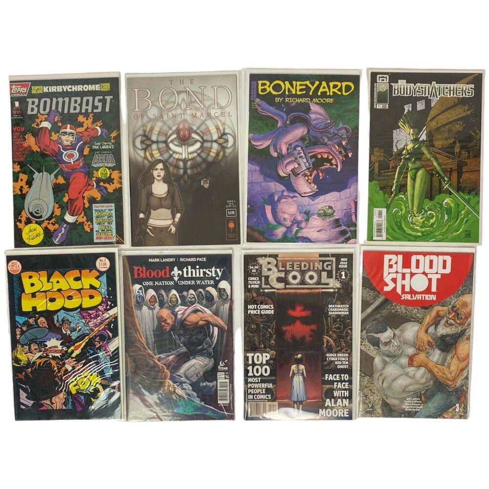 Bombast, The Bond of Saint Marcel, Boneyard, Black Hood Mixed Comics  Lot of 8